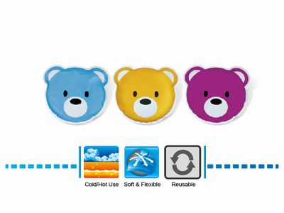 MOBECARE COLD/HOT FROSTY BEAR GEL PILLOW